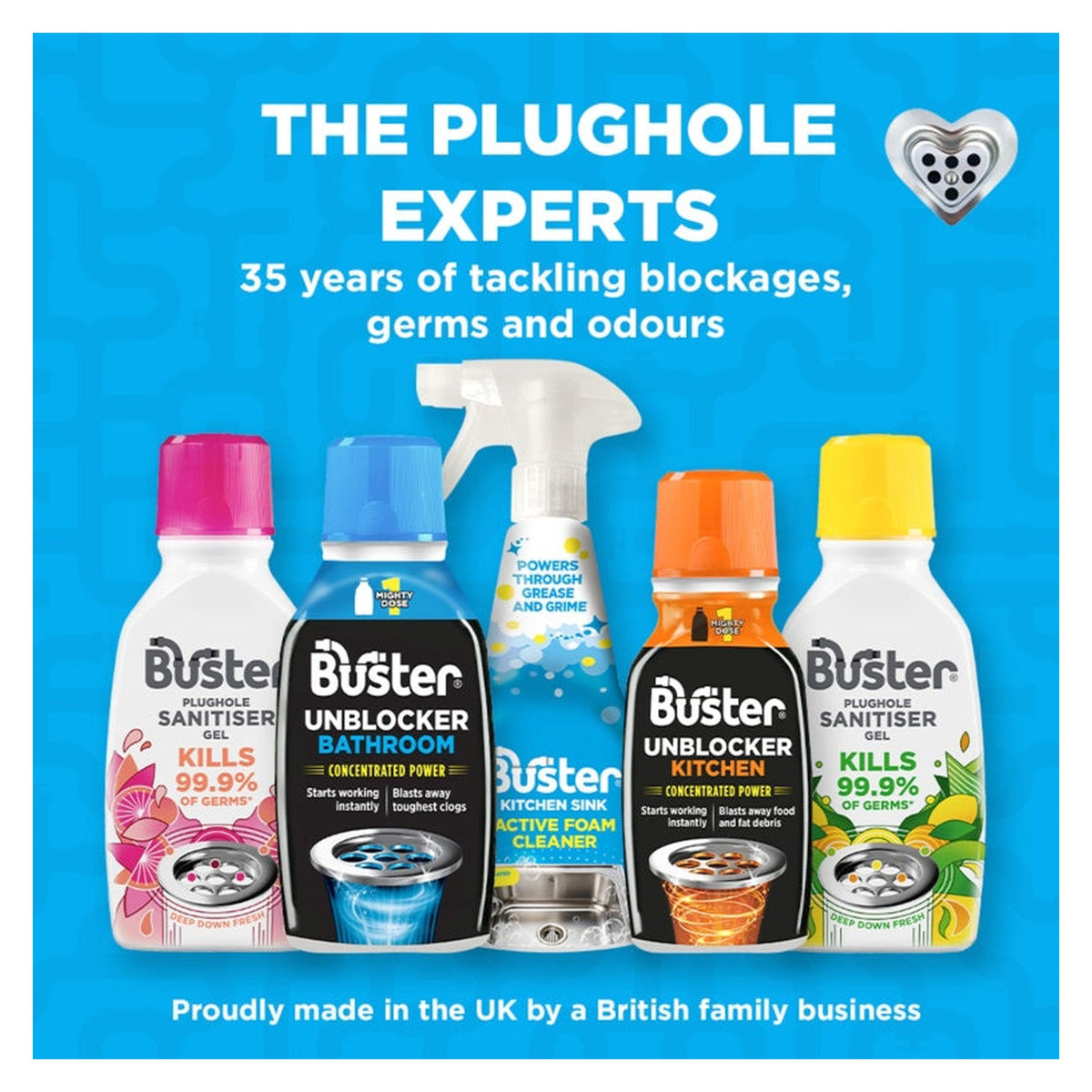 Buster bathroom plughole unblocker 300ml, view 2
