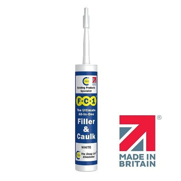 C-Tec FC1 all-in-one filler and caulk 290ml cartridge