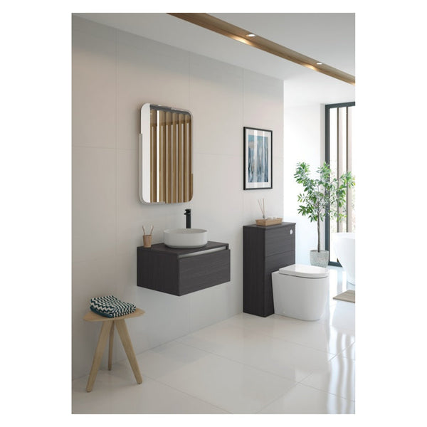 Carino wall hung 1 drawer basin unit and tall wall unit