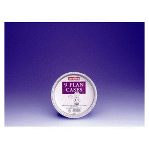 Pack of 9 Caroline 6 inch foil flan cases