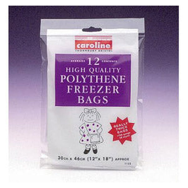 Caroline pack of 12 freezer bags 12 x 18 inch