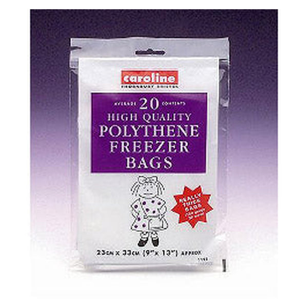 Pack of 20 Caroline freezer bags, 23 x 33cm