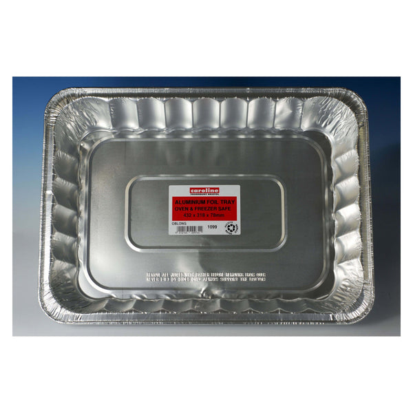 Caroline oblong foil tray, 432 x 318 x 78mm