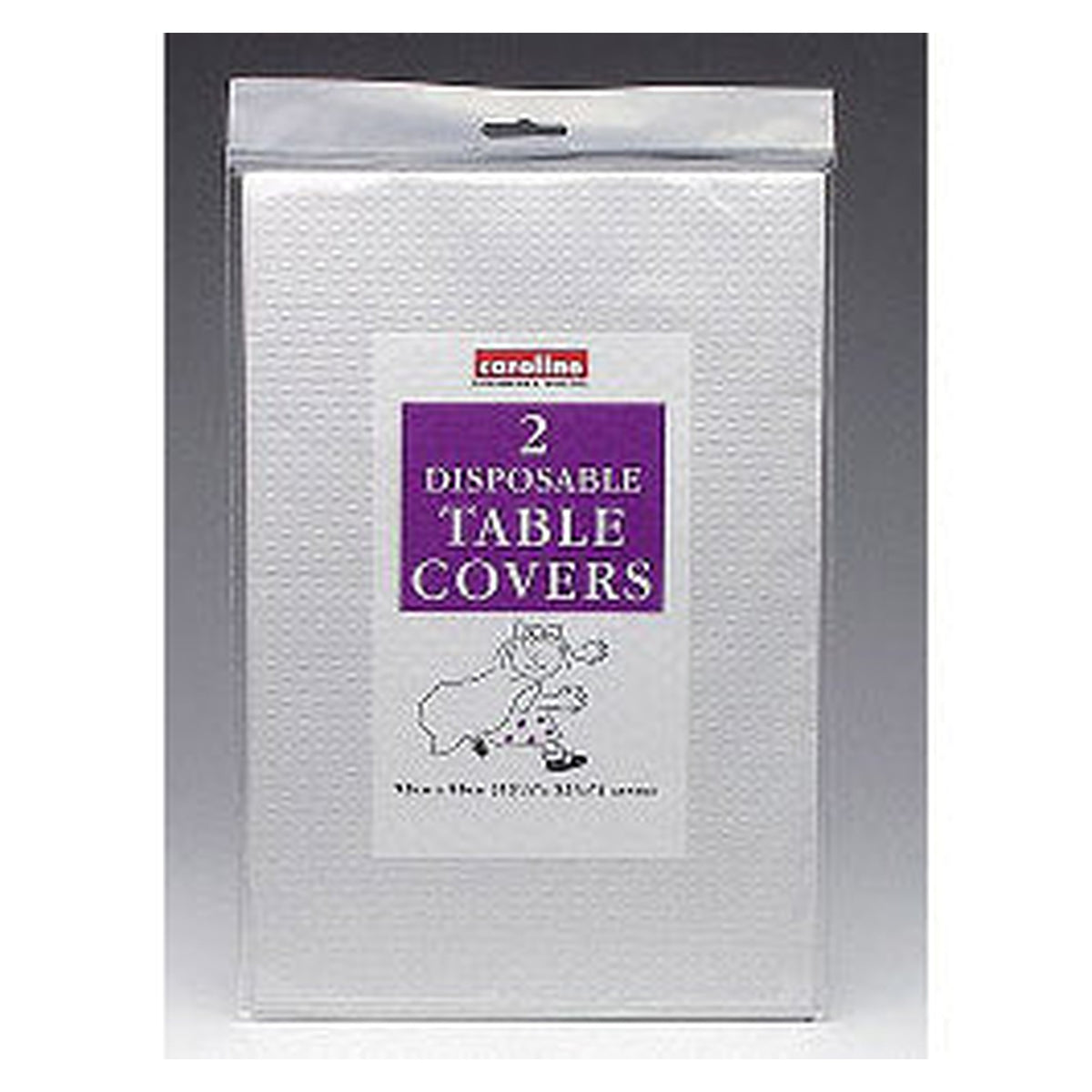 Caroline white square paper table covers pack of 2