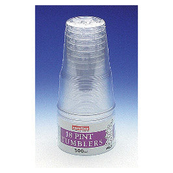 Caroline disposable tumblers half pint pack of 18