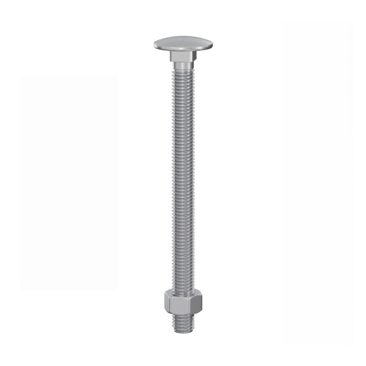 Carriage Bolt Zp - M6x75mm 3 Pack