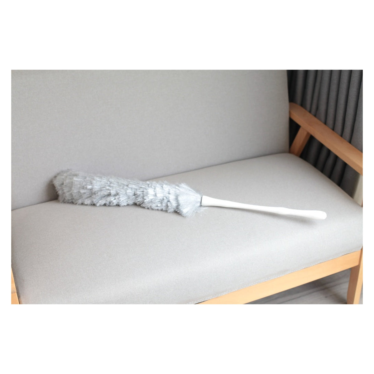 Casa and Casa grey long handle feather duster