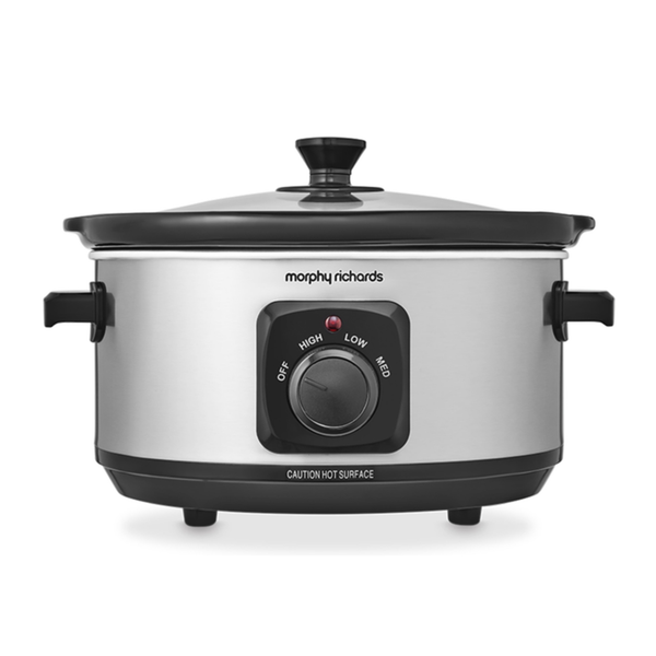 Ceramic Slow Cooker 3.5L - Brushed Steel