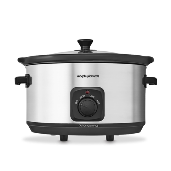 Ceramic Slow Cooker 6.5L - Brushed Steel