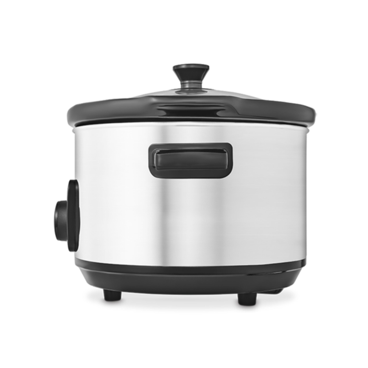 Ceramic Slow Cooker 6.5L - Brushed Steel, view 2