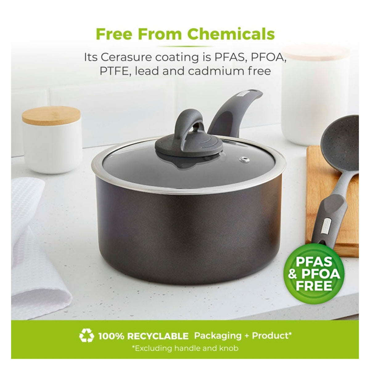 Cerasure Saucepan - 20cm, view 10