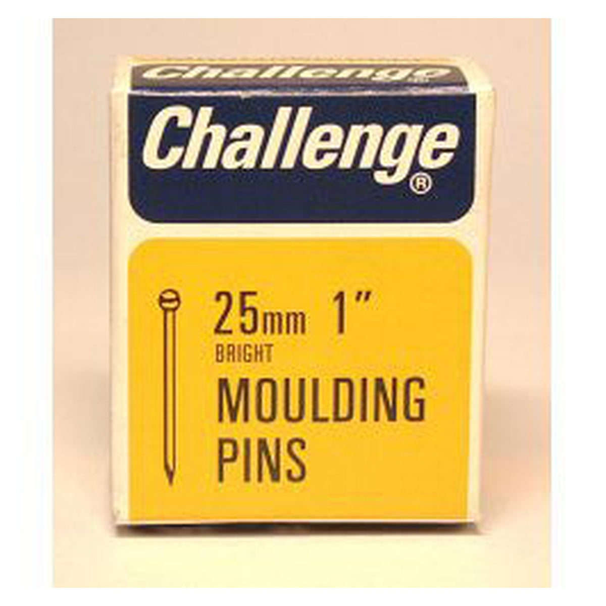 Challenge 25mm bright steel veneer pins box