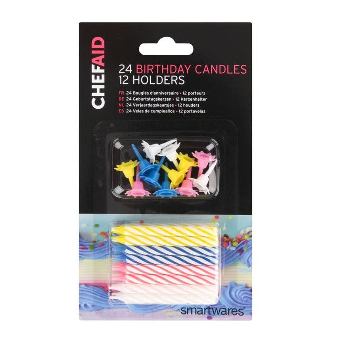 Chef Aid birthday candles with holders
