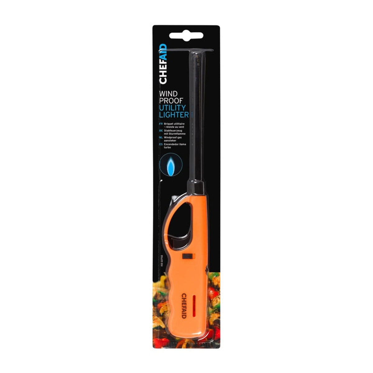 Chef Aid blue refillable torch lighter