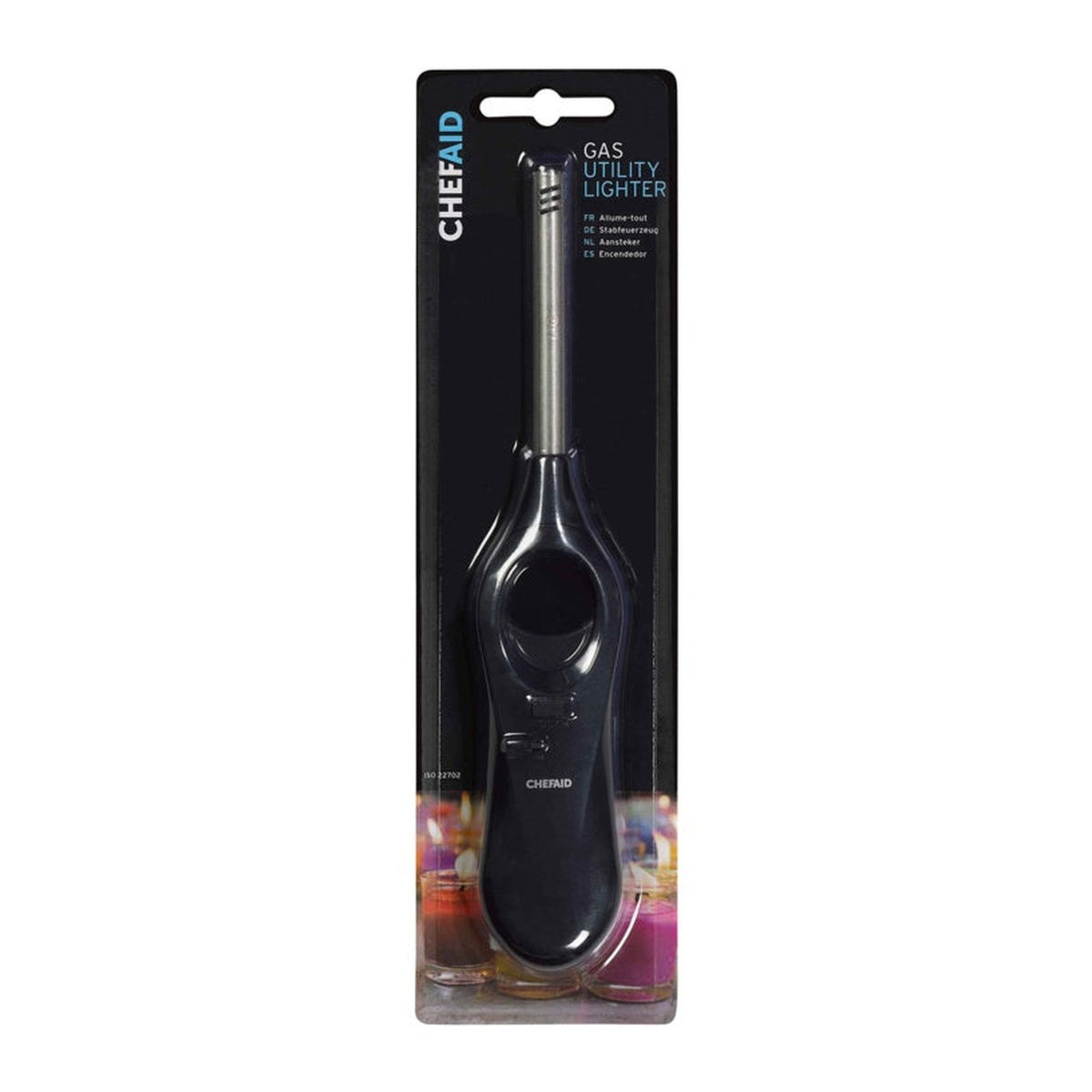 Chef Aid clear refillable gas lighter, view 2