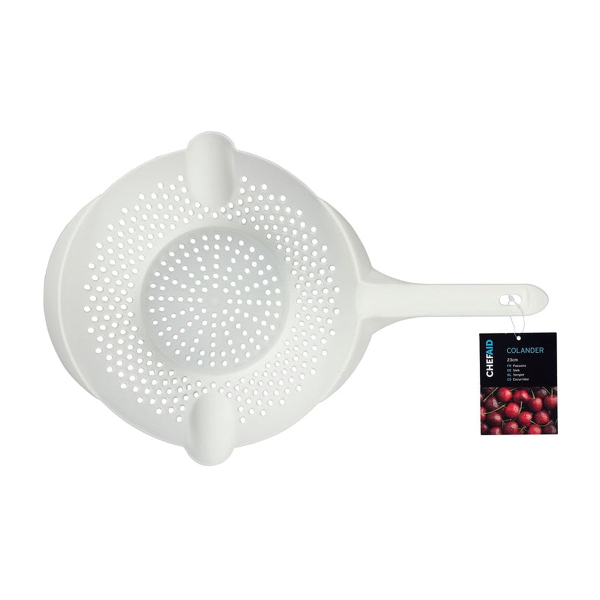 Chef Aid 23cm plastic colander with handle