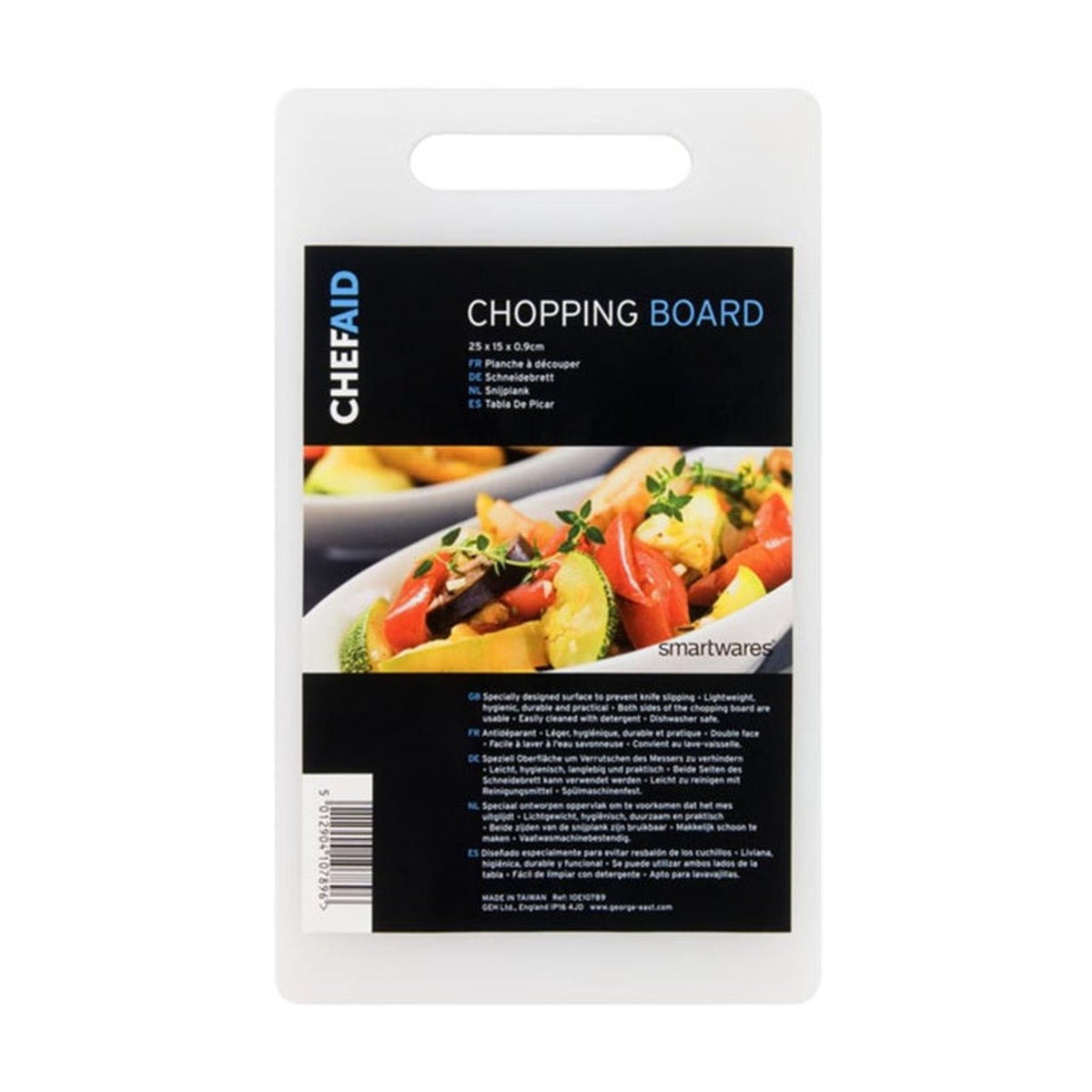 Chef Aid poly chopping board, 25 x 15cm, view 3