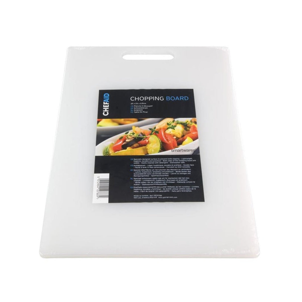 Chef Aid poly chopping board 34.5 x 24.5cm, view 4