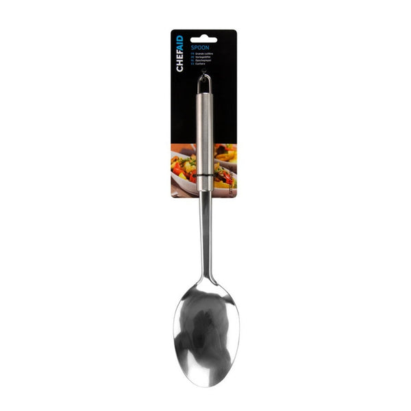 Chef Aid stainless steel spoon with hanging loop