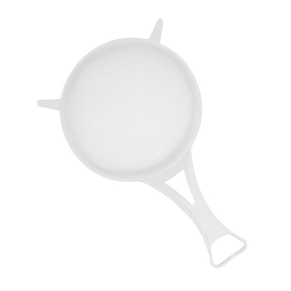 Chef Aid 12cm white plastic nylon mesh strainer
