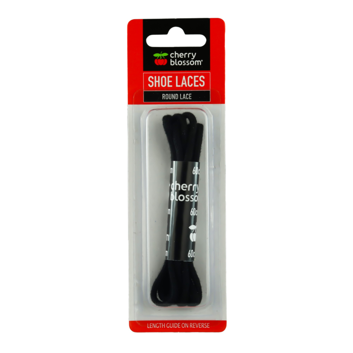 Cherry Blossom black round laces, 60cm