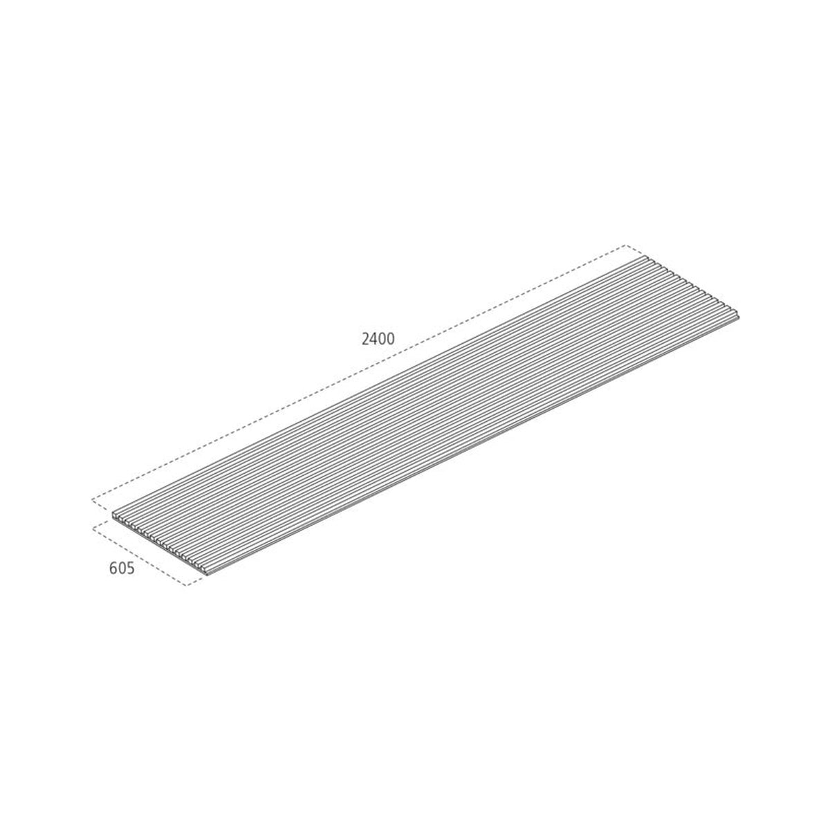 Cheshire Mouldings acoustic wall panel Smoked Oak, view 5