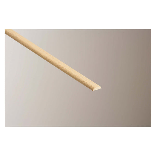 Cheshire Mouldings light hardwood D moulding 2.4m