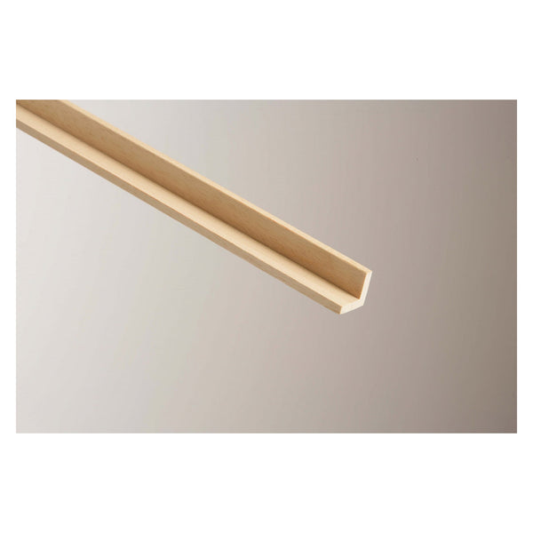 Cheshire Mouldings light hardwood corner moulding 21 x 21mm 2.4m