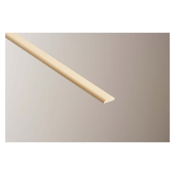 Cheshire Mouldings light hardwood D moulding 5 x 25mm