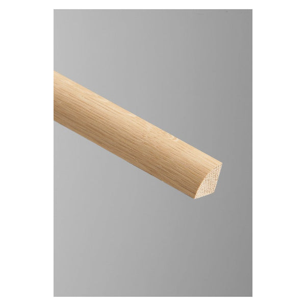 Cheshire Mouldings oak quadrant moulding, 18 x 18mm, 2.4m length