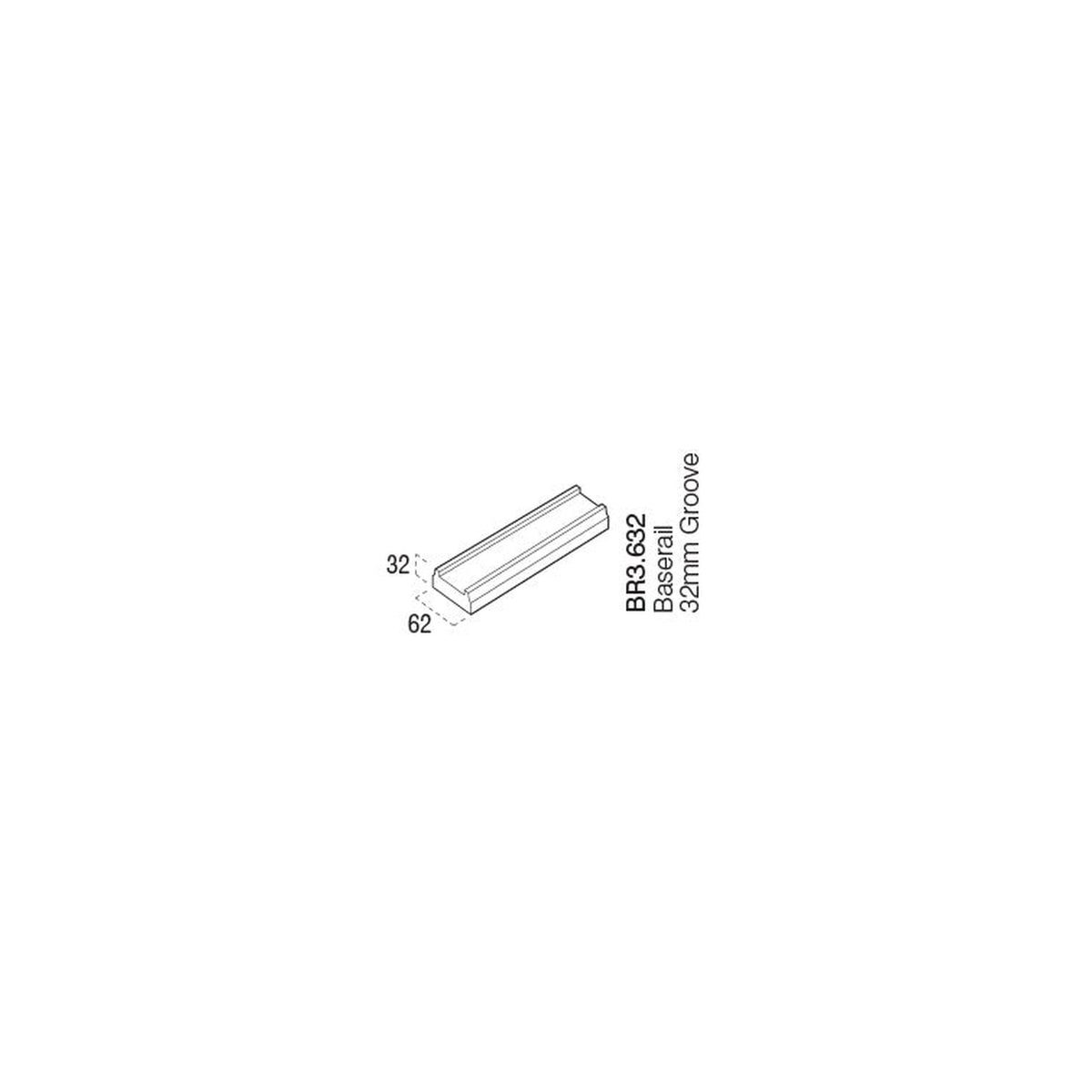 Cheshire Mouldings pine baserail 3.6m for 32mm spindles, view 2