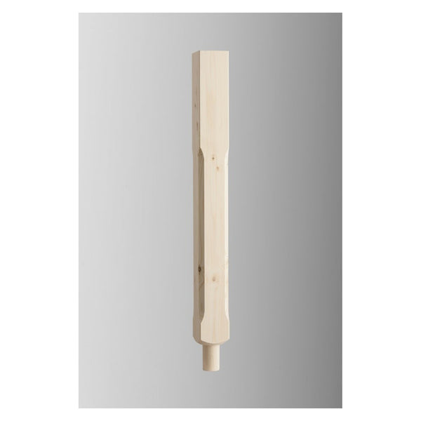 Cheshire Mouldings pine stop chamfered spigot newel