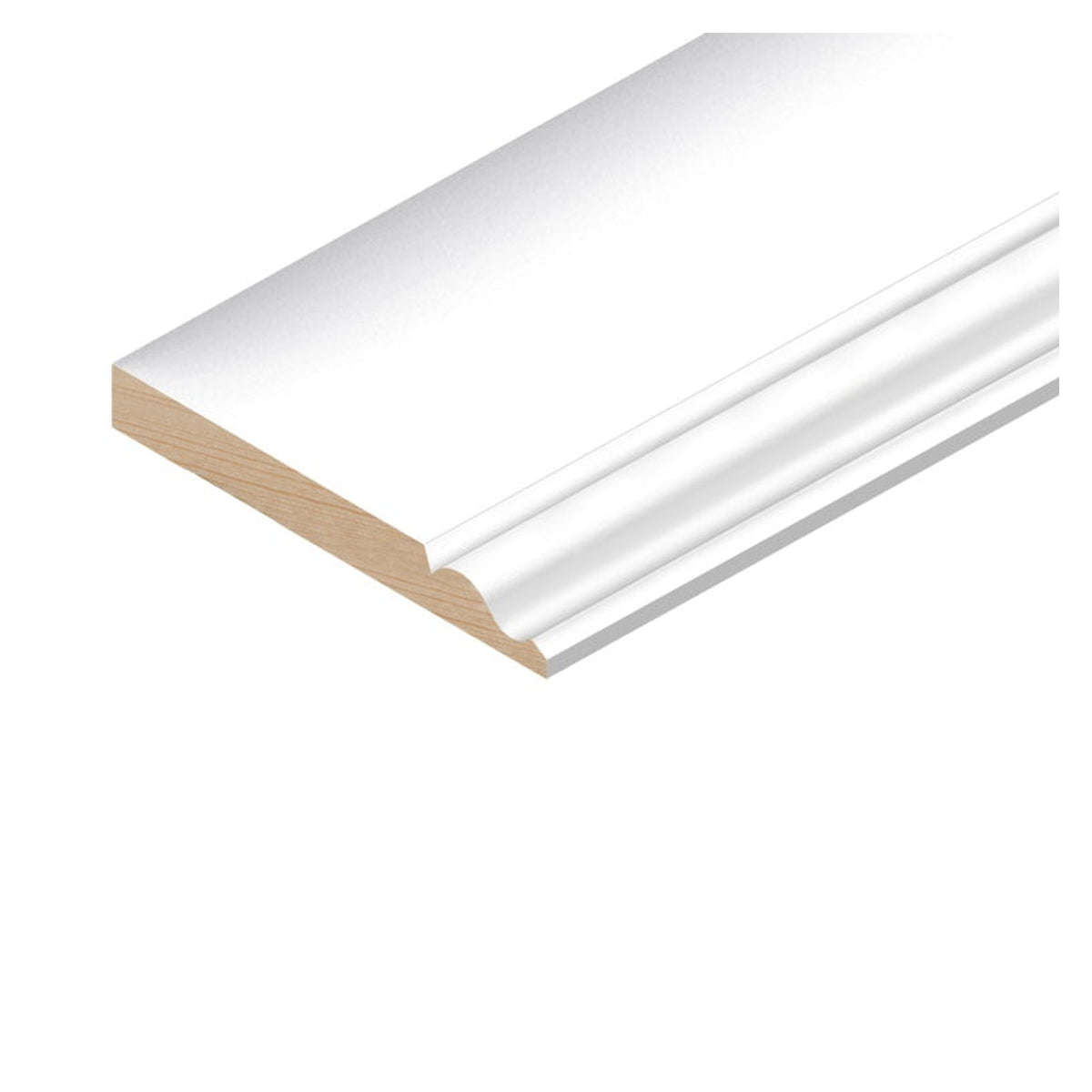 Cheshire Mouldings primed ogee skirting 2.4m