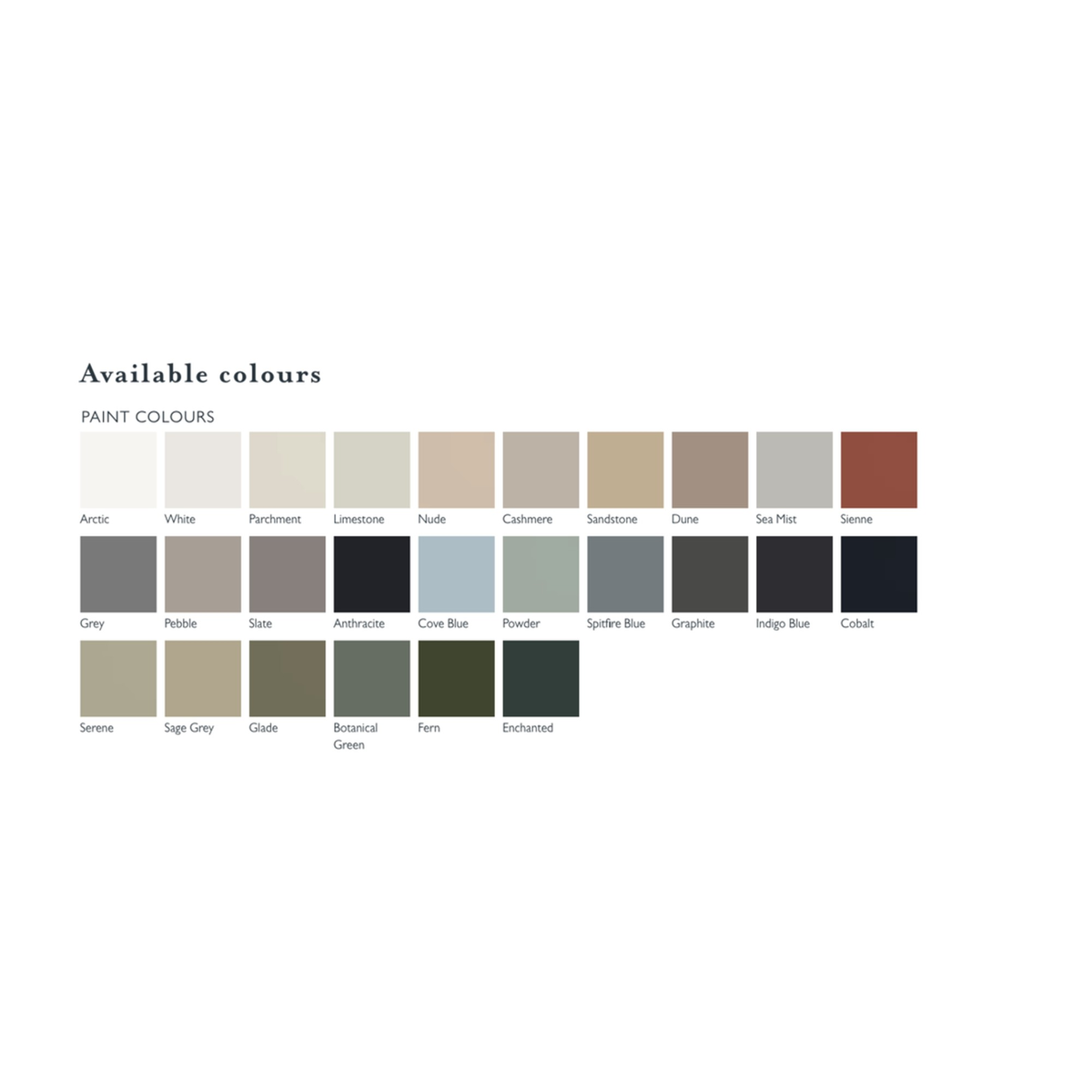 Chippendale Oblique painted kitchen 11 piece layout, view 2