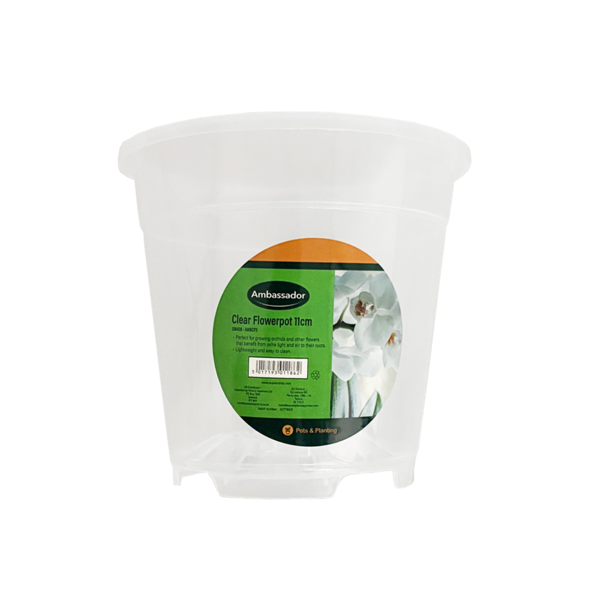 Clear Flowerpot - 11cm