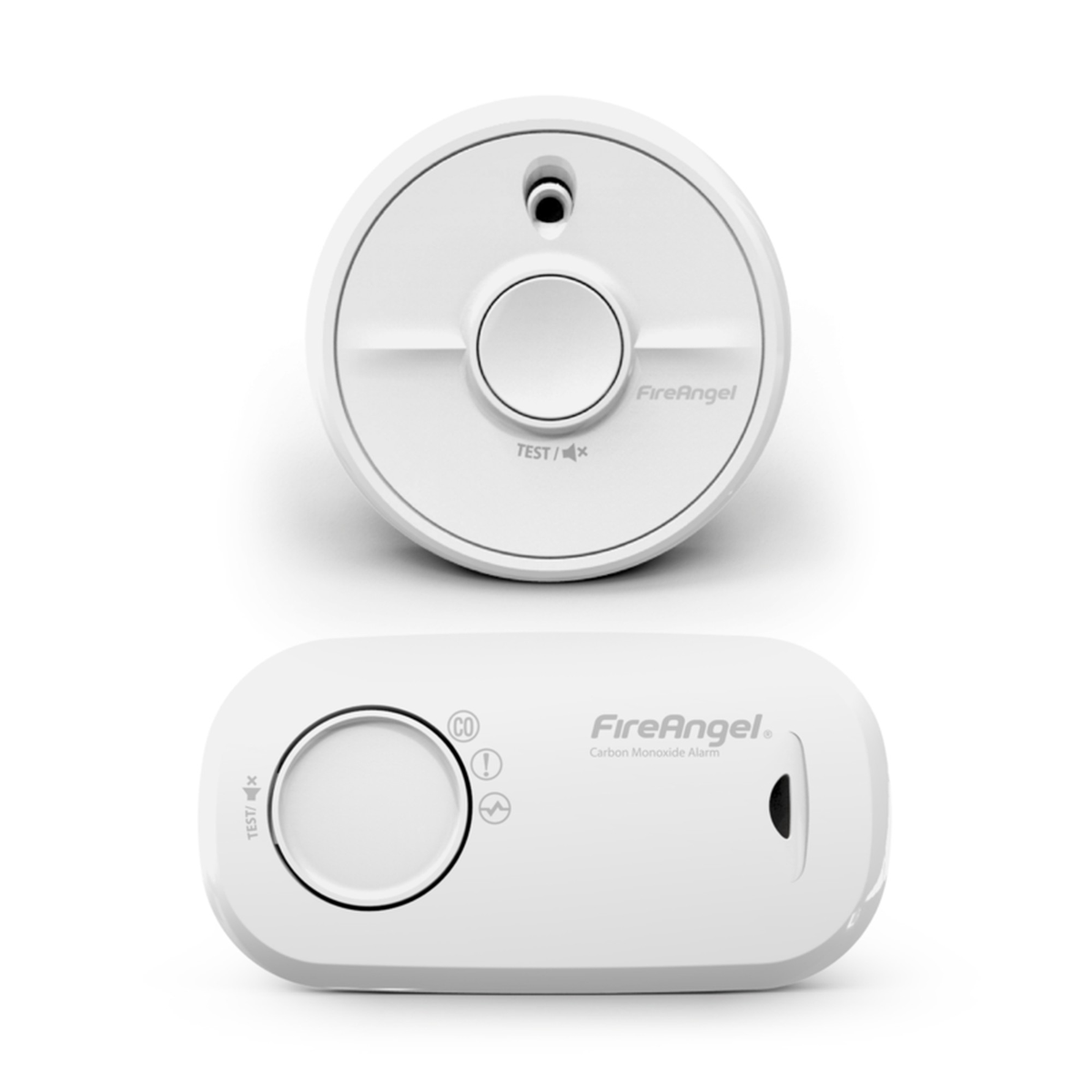 CO/Smoke Alarm With Replaceable Battery - Twin Pack, view 2