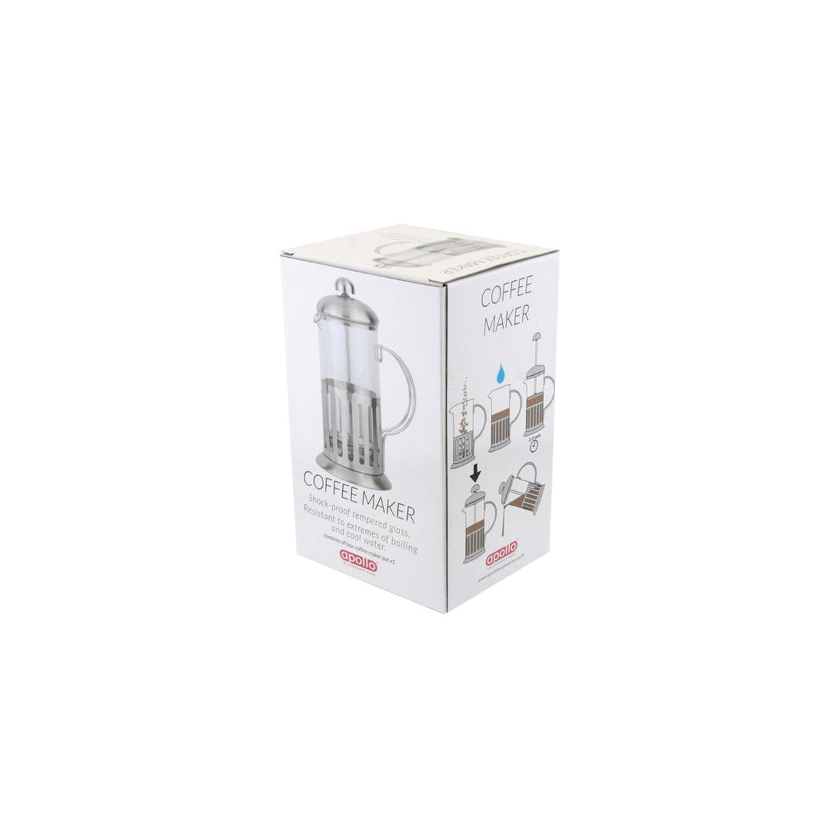 Coffee Plunger Stainless Steel Handle - 600ml, view 2