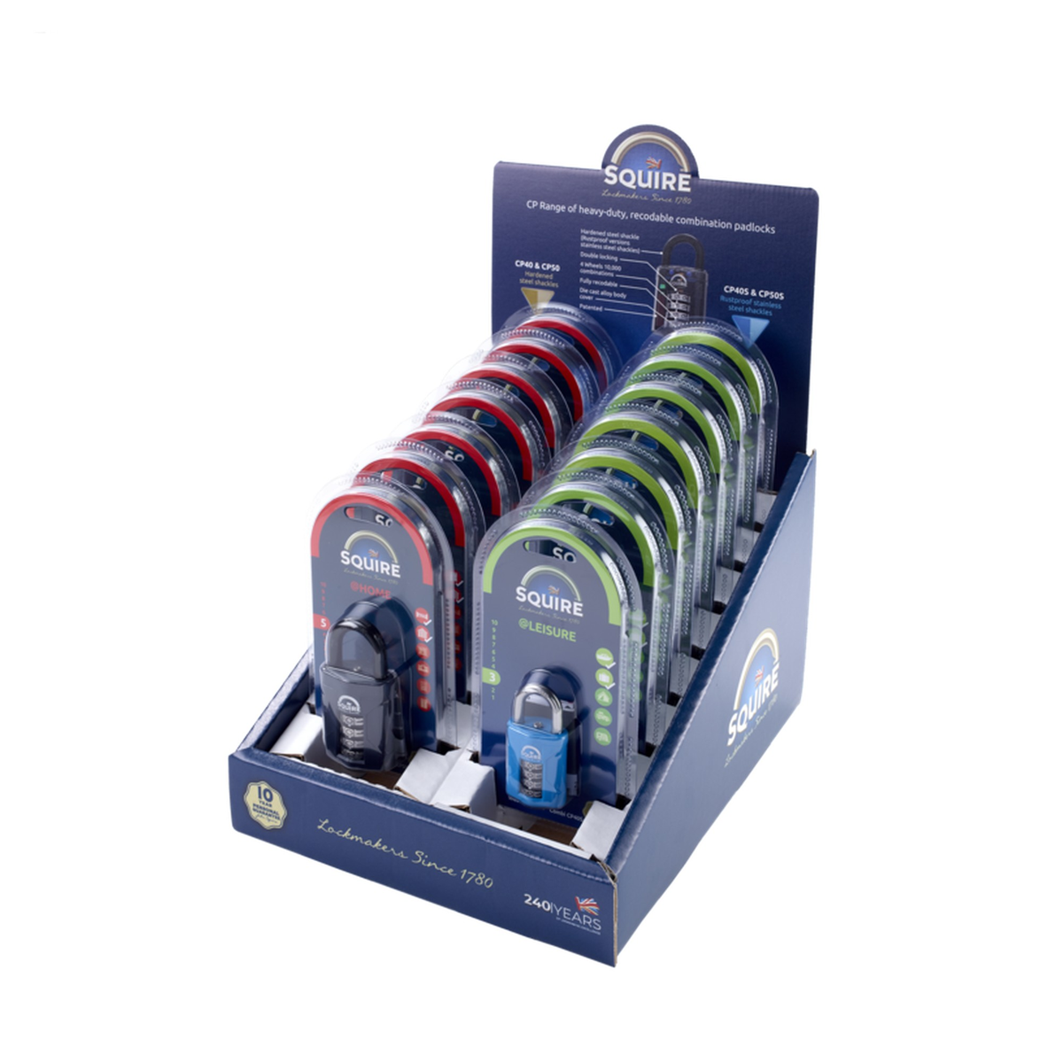 Combi Padlock Counter Top Display