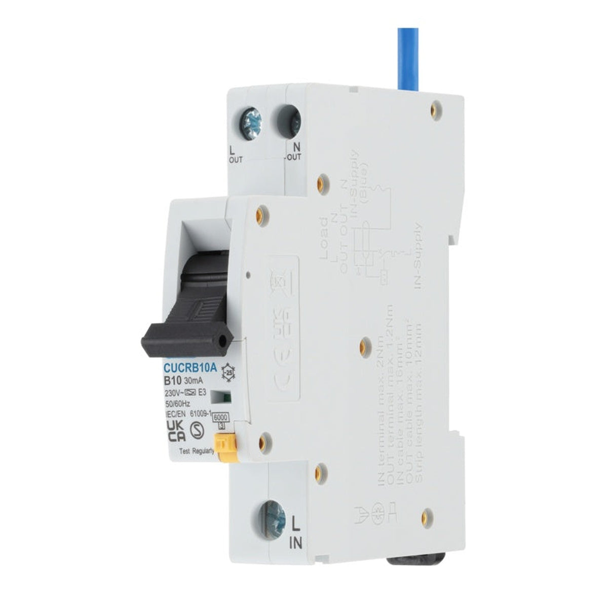 Compact RCBO Type 1 B Curve 10a, view 2