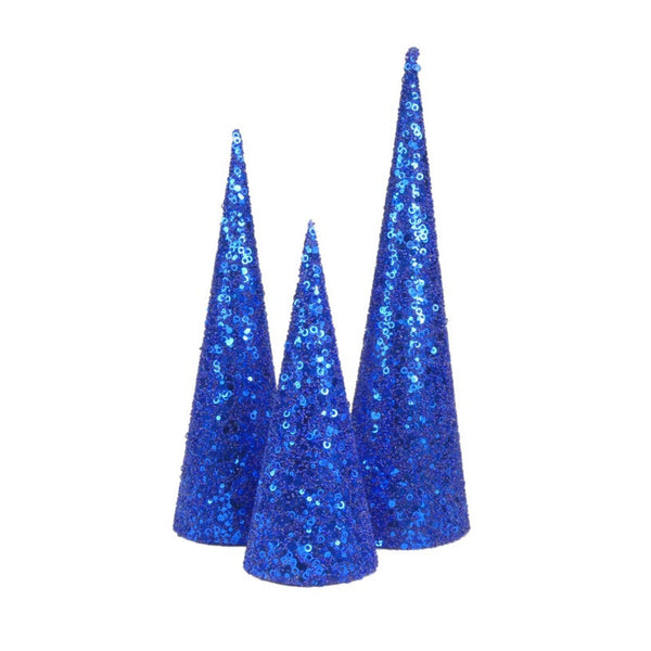 Cones 30/38/48cm Set 3 - Navy