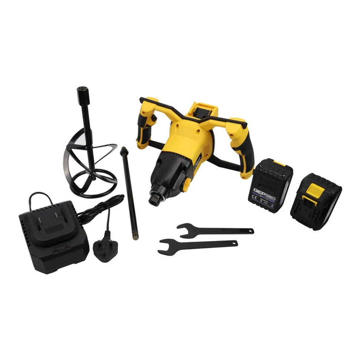 Cordless Power Mixer With 2x4.0ah Bt - 18v, view 3