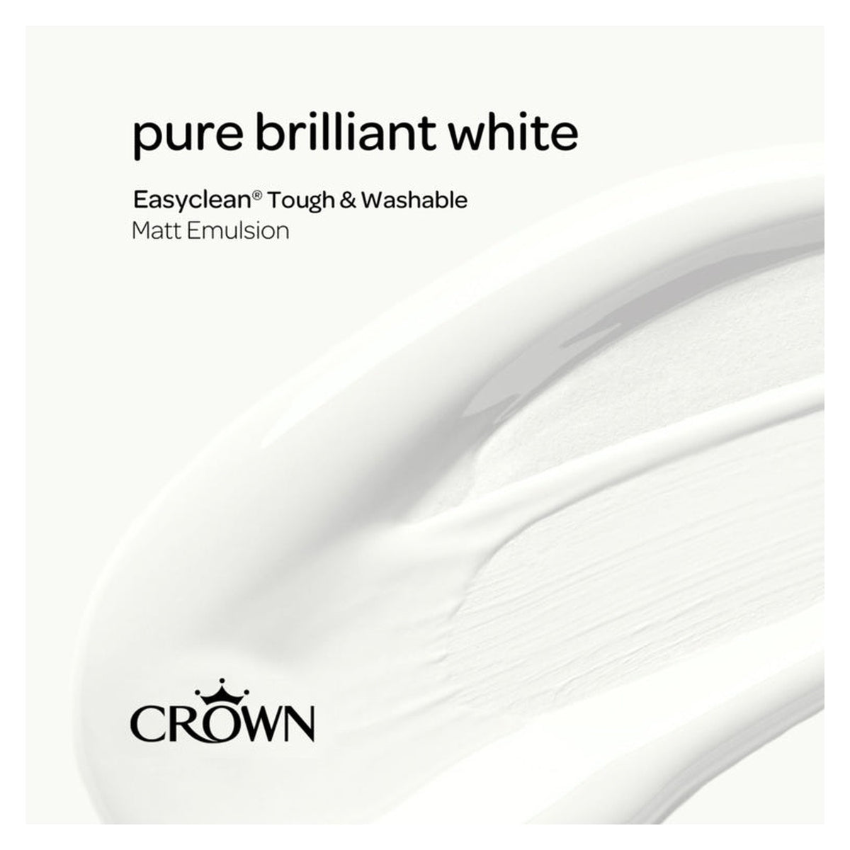 Crown Easyclean Matt Emulsion 5L tin in PBW, view 3