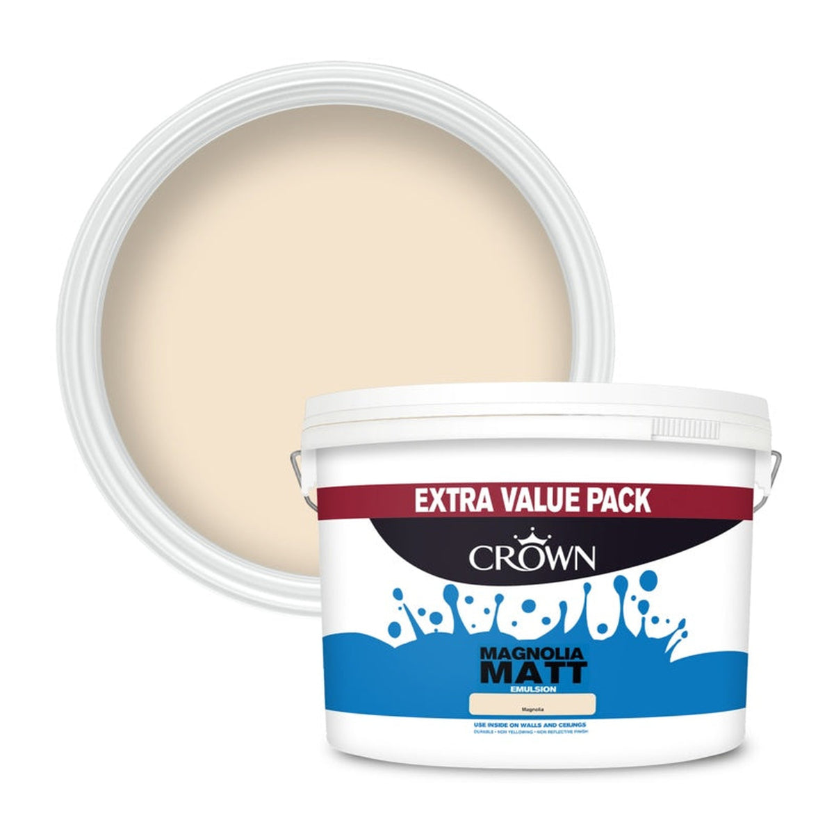Crown Matt Emulsion 7.5L tin in Magnolia