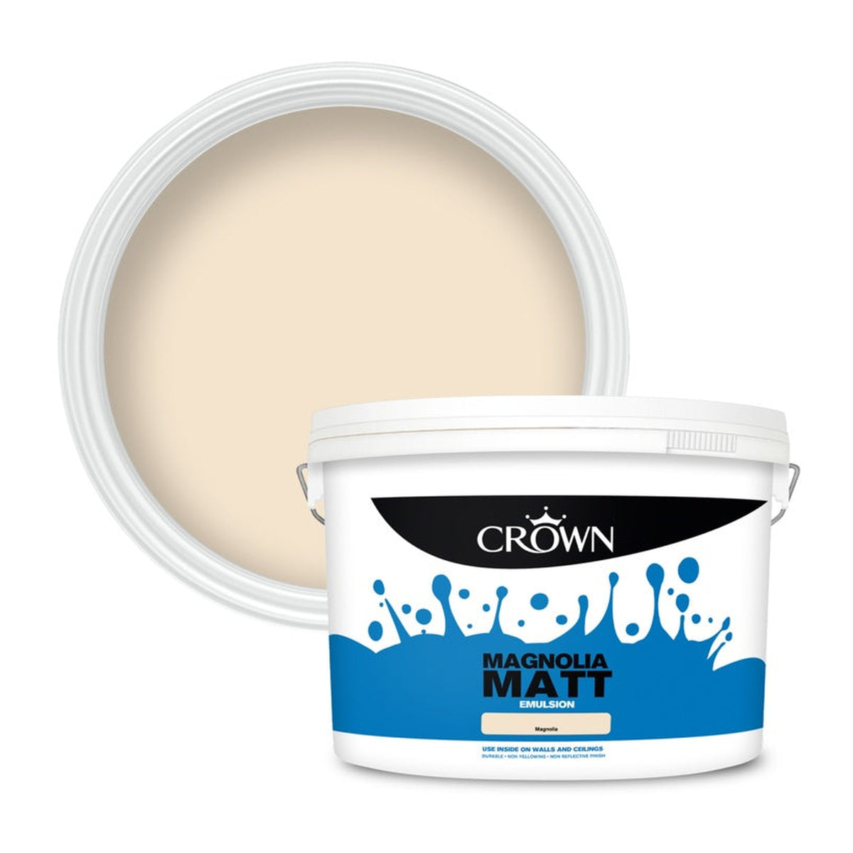 Crown matt emulsion Magnolia 10L tin