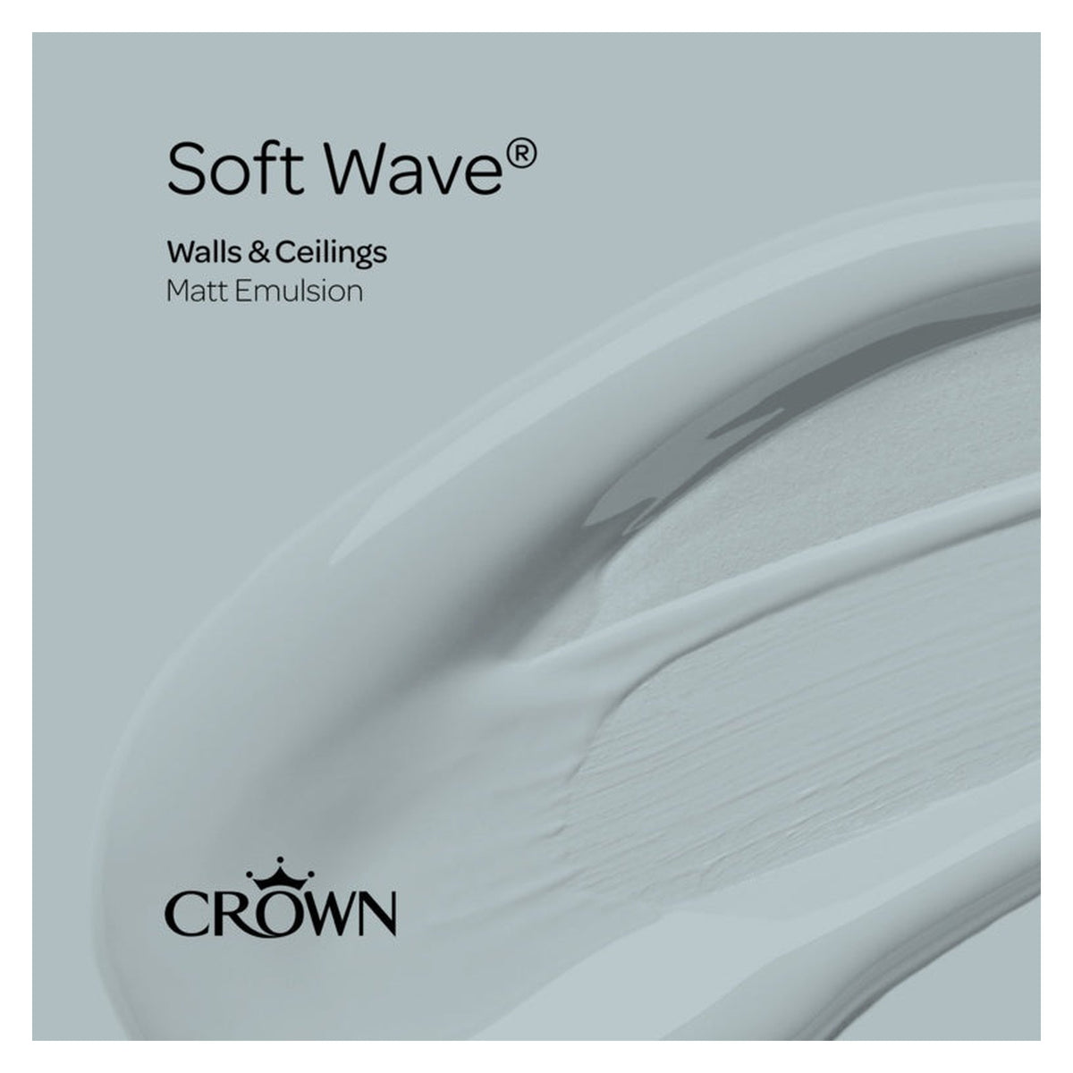 Crown Walls & Ceilings Matt emulsion 2.5L tin in Soft Wave, view 4