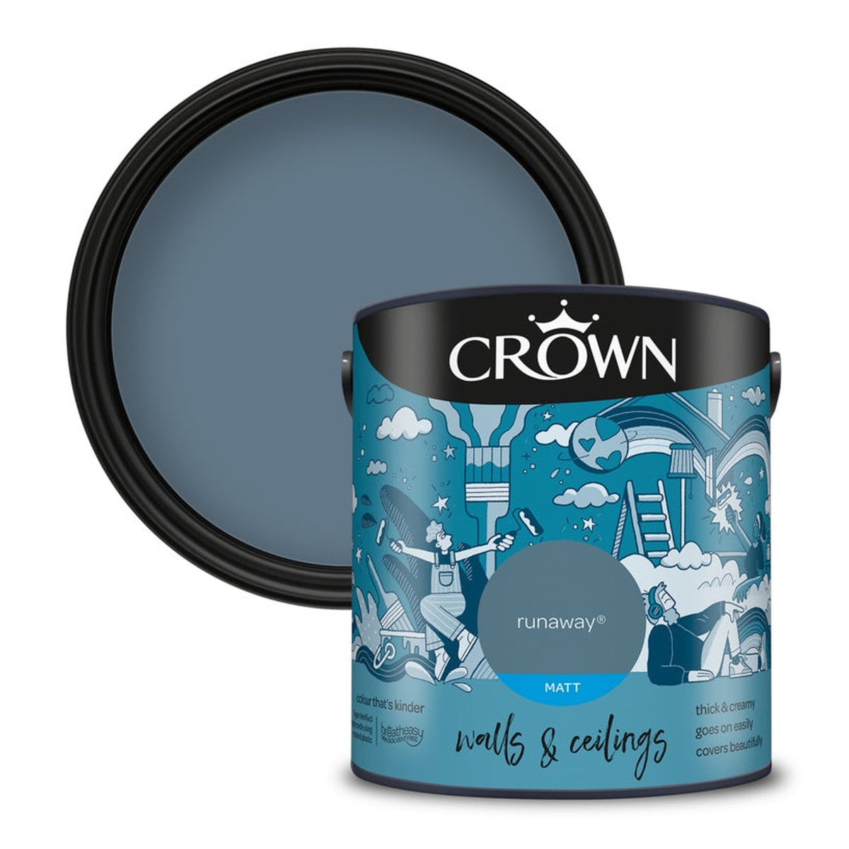 Crown Walls & Ceilings Matt Runaway 2.5L tin