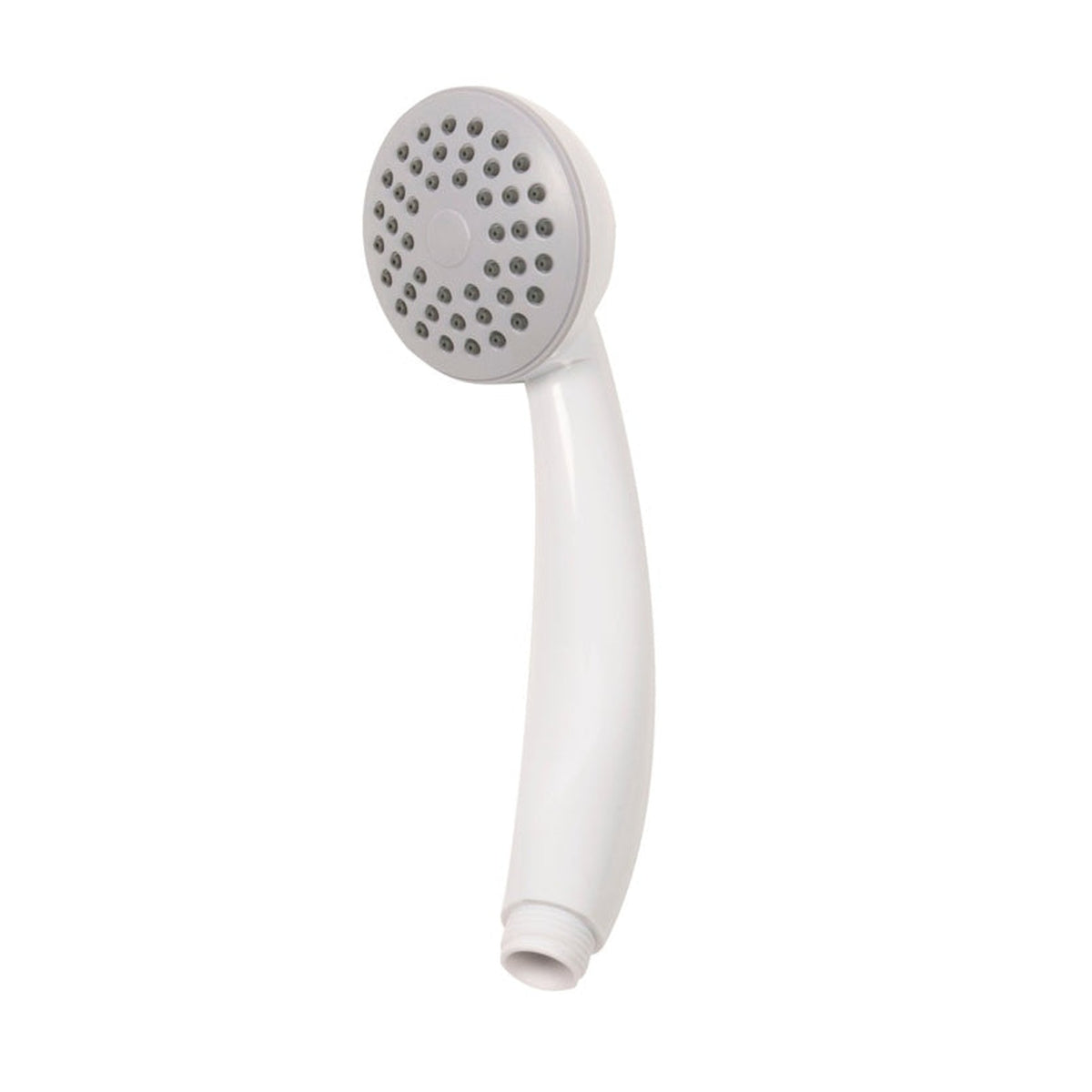 Croydex Amalfi white one-function shower head, view 2