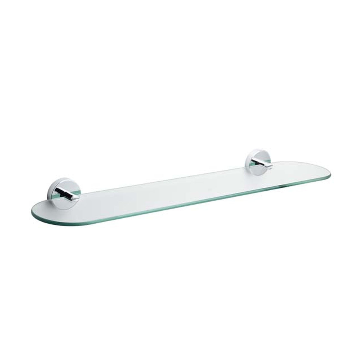 Croydex Romsey glass shelf in chrome