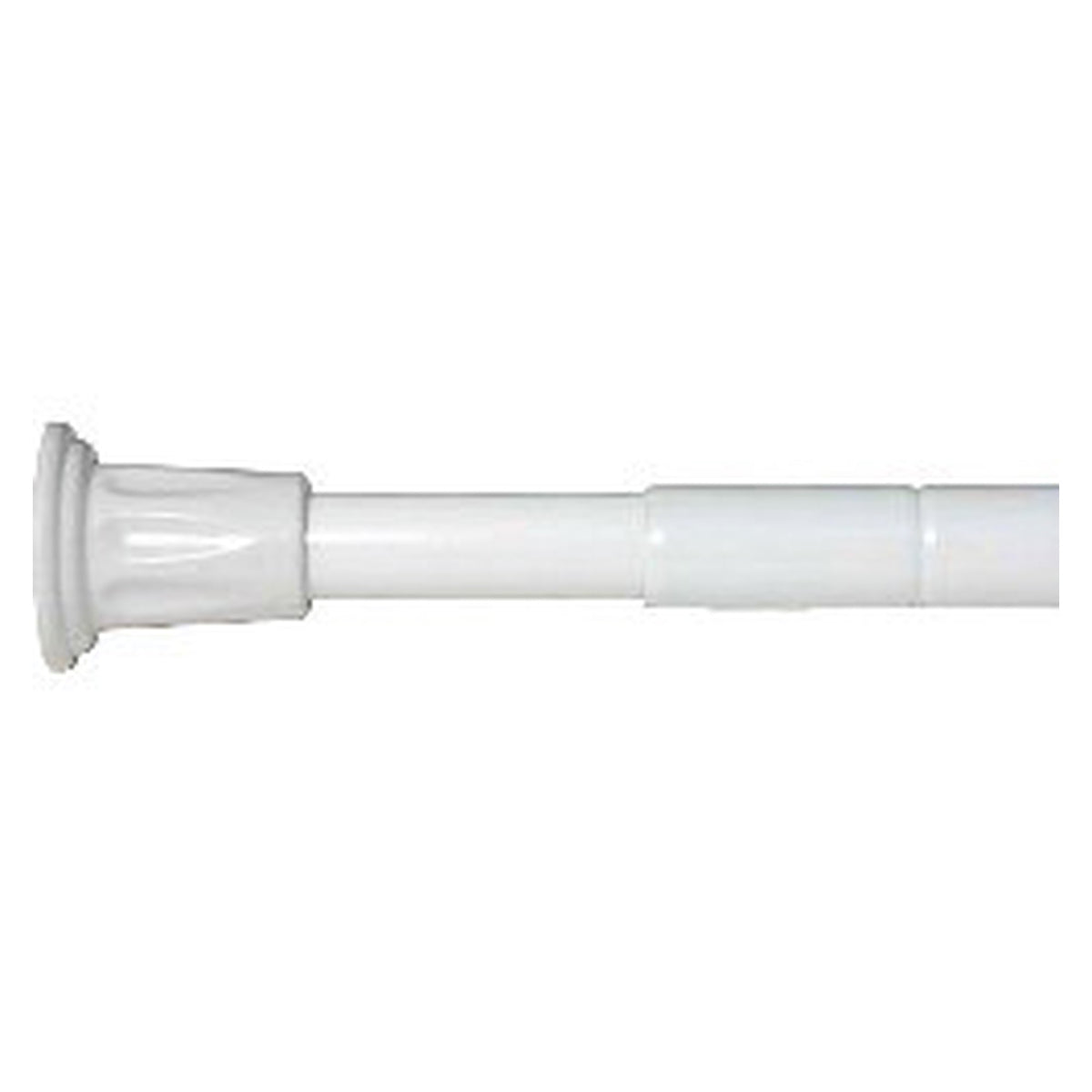Croydex white telescopic shower curtain rod