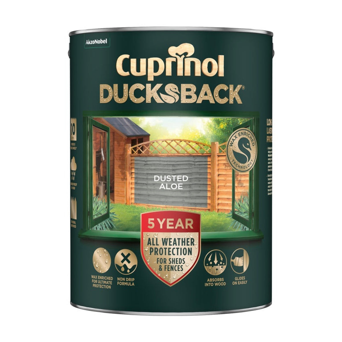 Cuprinol Ducksback Dusted Aloe 5L